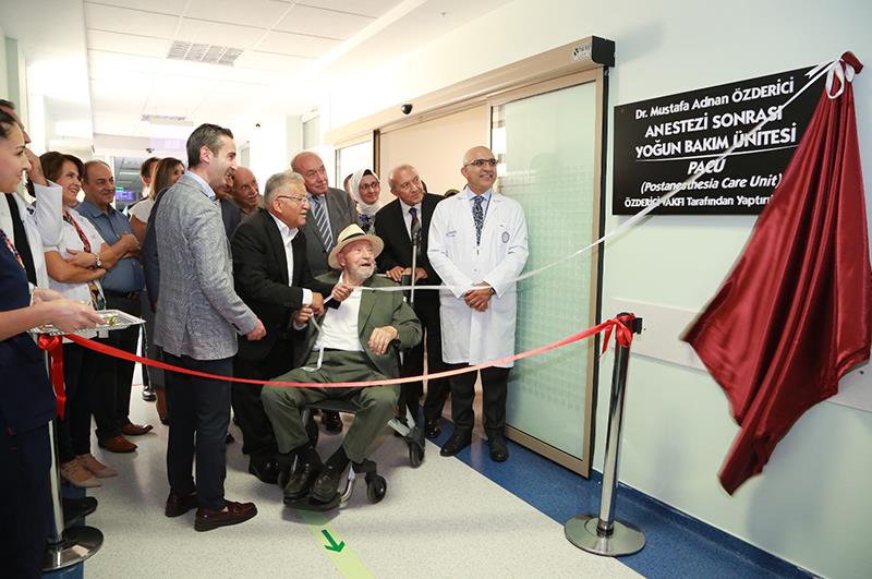 Dr. Mustafa Adnan Özderici Anestezi Sonrası Yoğun Bakım Ünitesi Törenle Açıldı