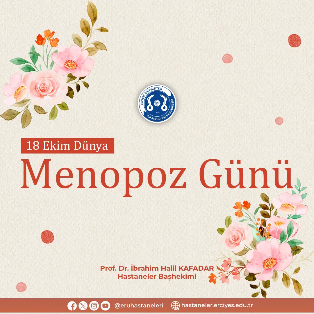 18 Ekim Dünya Menopoz Günü