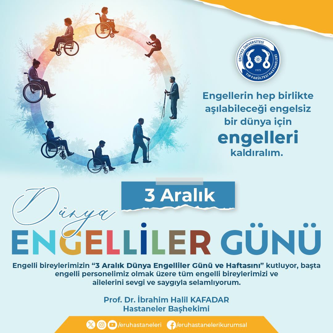 3 Aralık Dünya Engelliler Günü