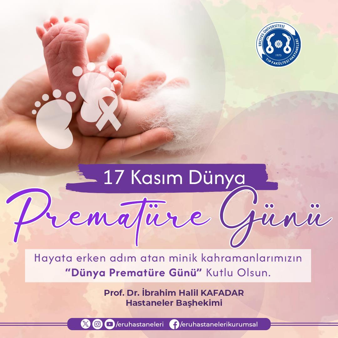 17 Kasım Dünya Prematüre Günü