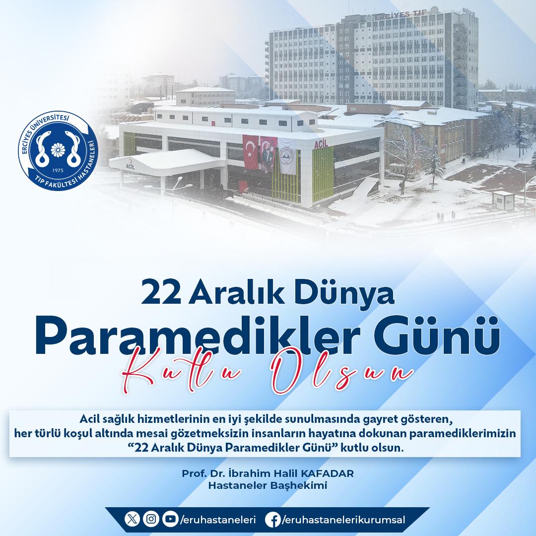 22 Aralık Dünya Paramedikler Günü