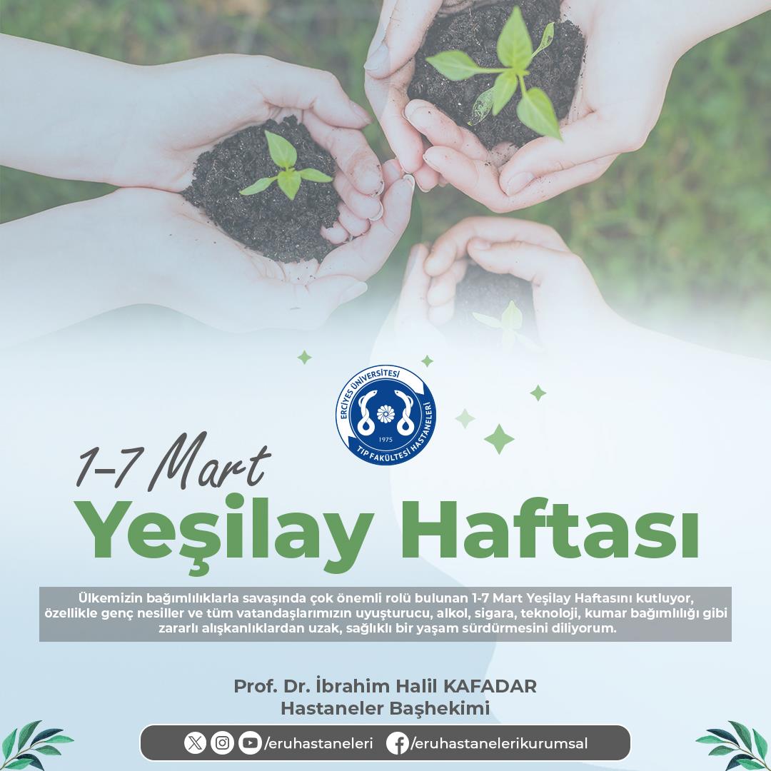 1-7 Mart Yeşilay Haftası