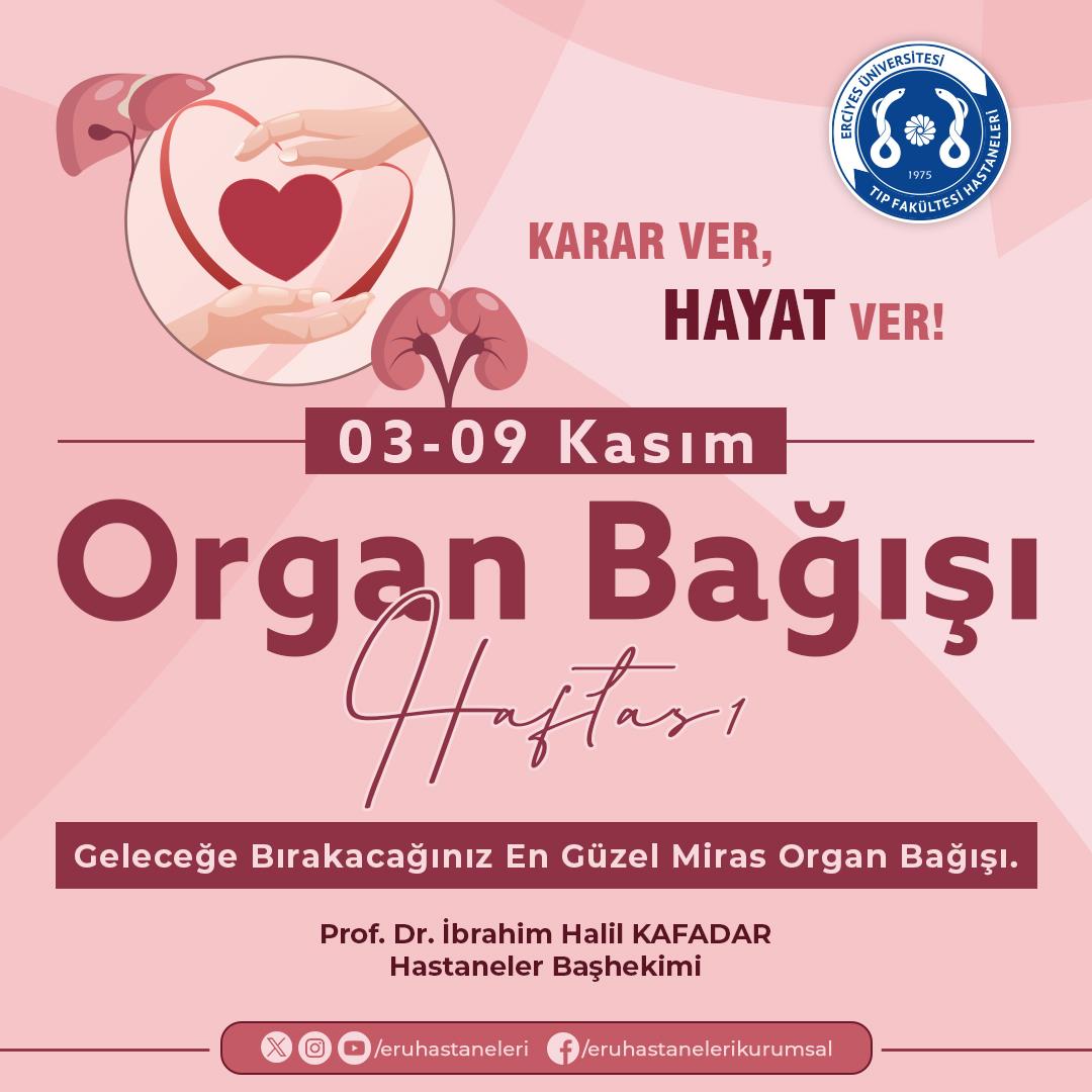 3 - 9 Kasım Organ Bağışı Haftası