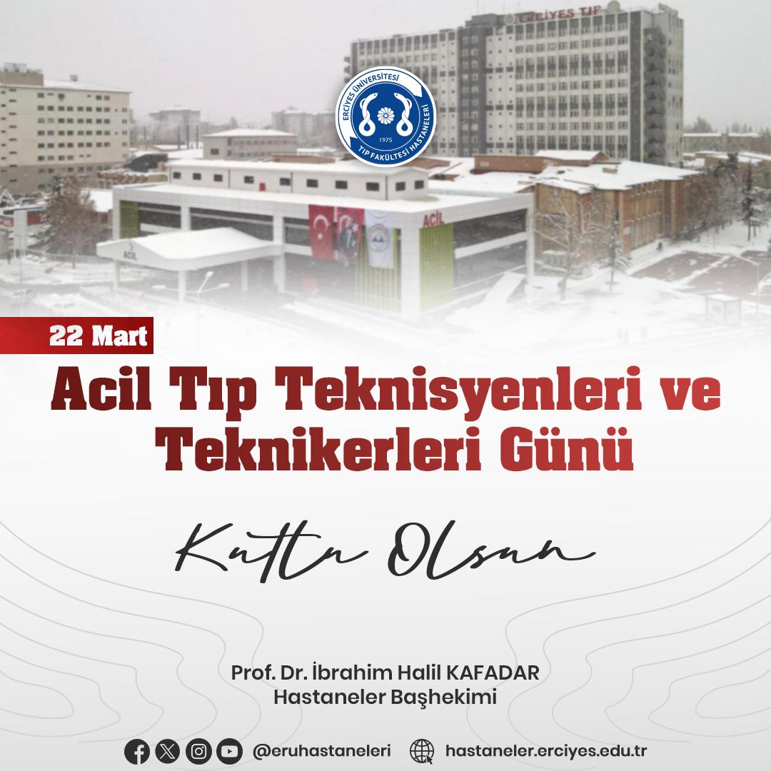 22 Mart Acil Tıp Teknisyenleri ve Teknikerleri Günü Kutlu Olsun