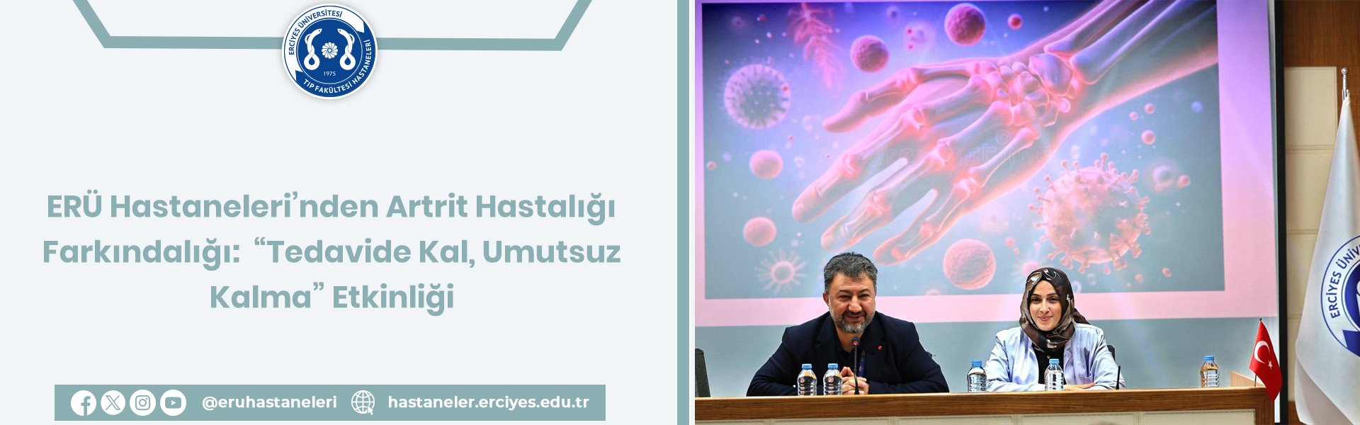 ERÜ Hastaneleri’nden Artrit Hastalığı Farkındalığı:  “Tedavide Kal, Umutsuz Kalma” Etkinliği