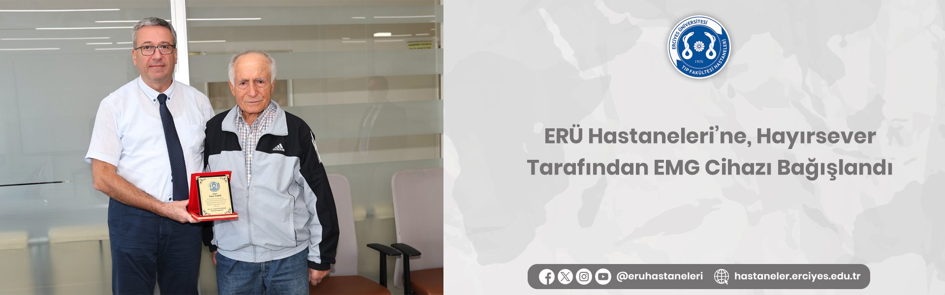 ERÜ Hastaneleri’ne, Hayırsever Tarafından EMG Cihazı Bağışlandı
